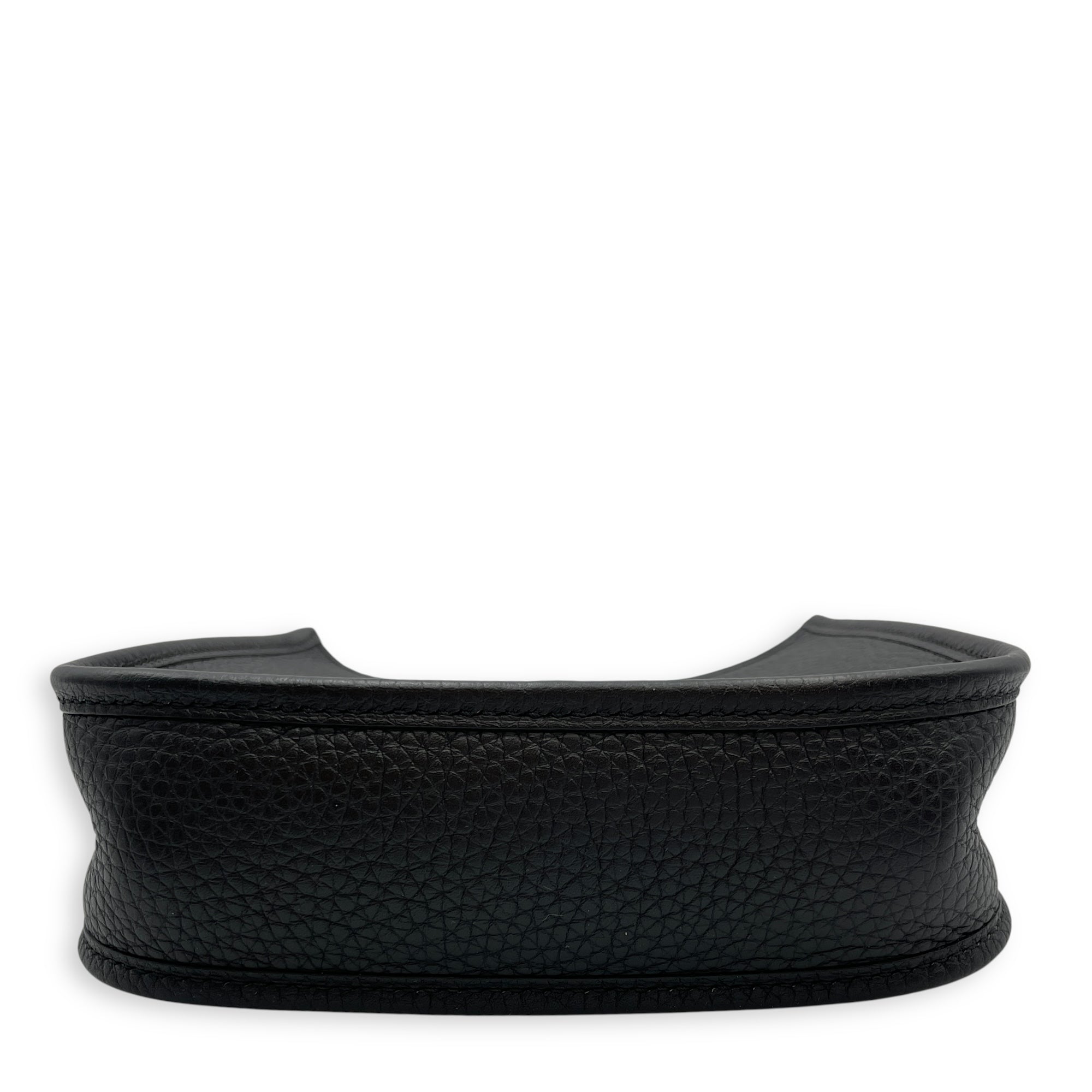 Evelyne Mini Black in Clemence, Gold hardware