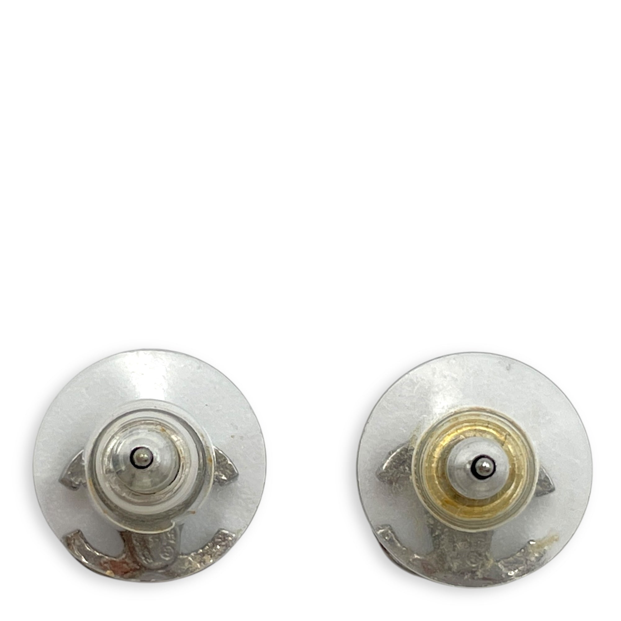 CC Stud Silver Hardware Earrings