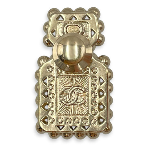 CC Perfume Bottle White Brooch , Resin Crystal hardware