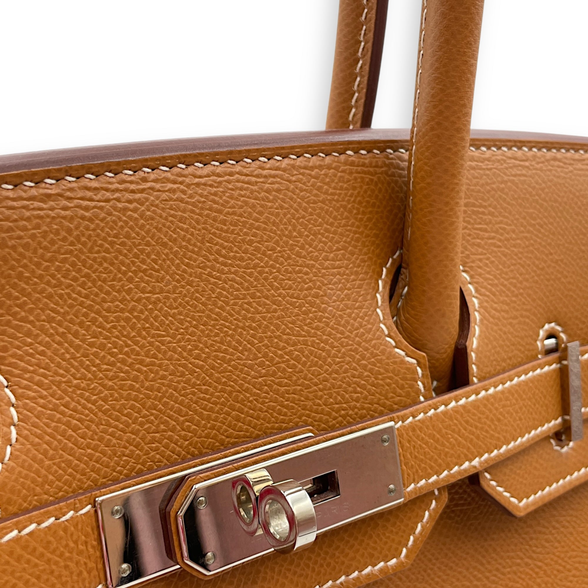 Birkin 30 Gold in Epsom, Palladium hardware