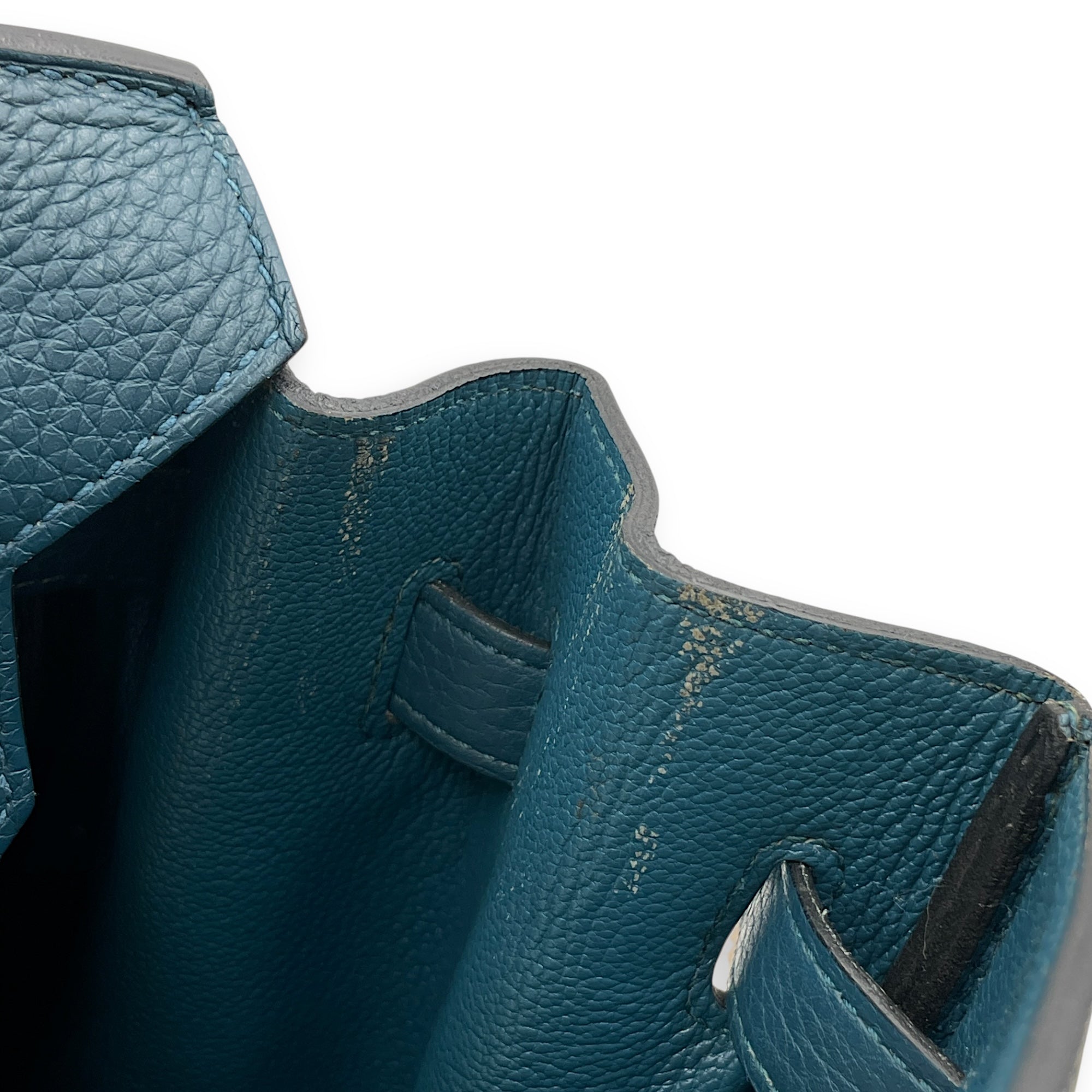 Birkin 35 Blue De Galice in Clemence, Palladium hardware
