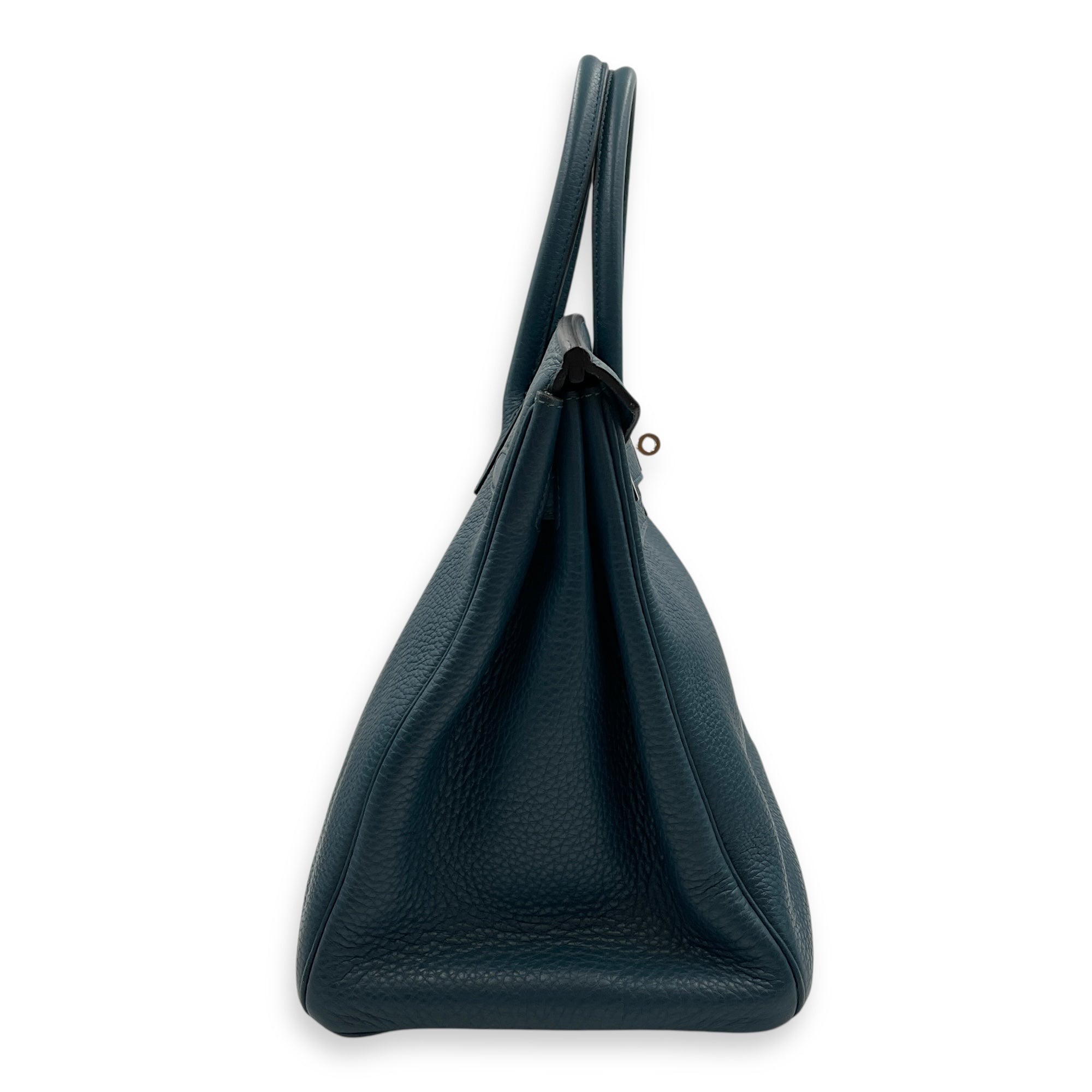 Birkin 35 Blue De Galice in Clemence, Palladium hardware