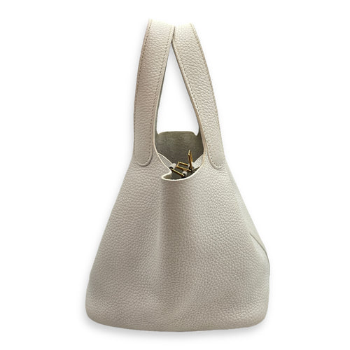 Picotin 18 White in Clemence, Gold hardware