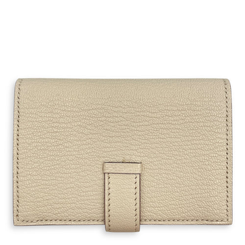 Bearn Mini Nata Wallet in Chevre Mysore, Gold hardware