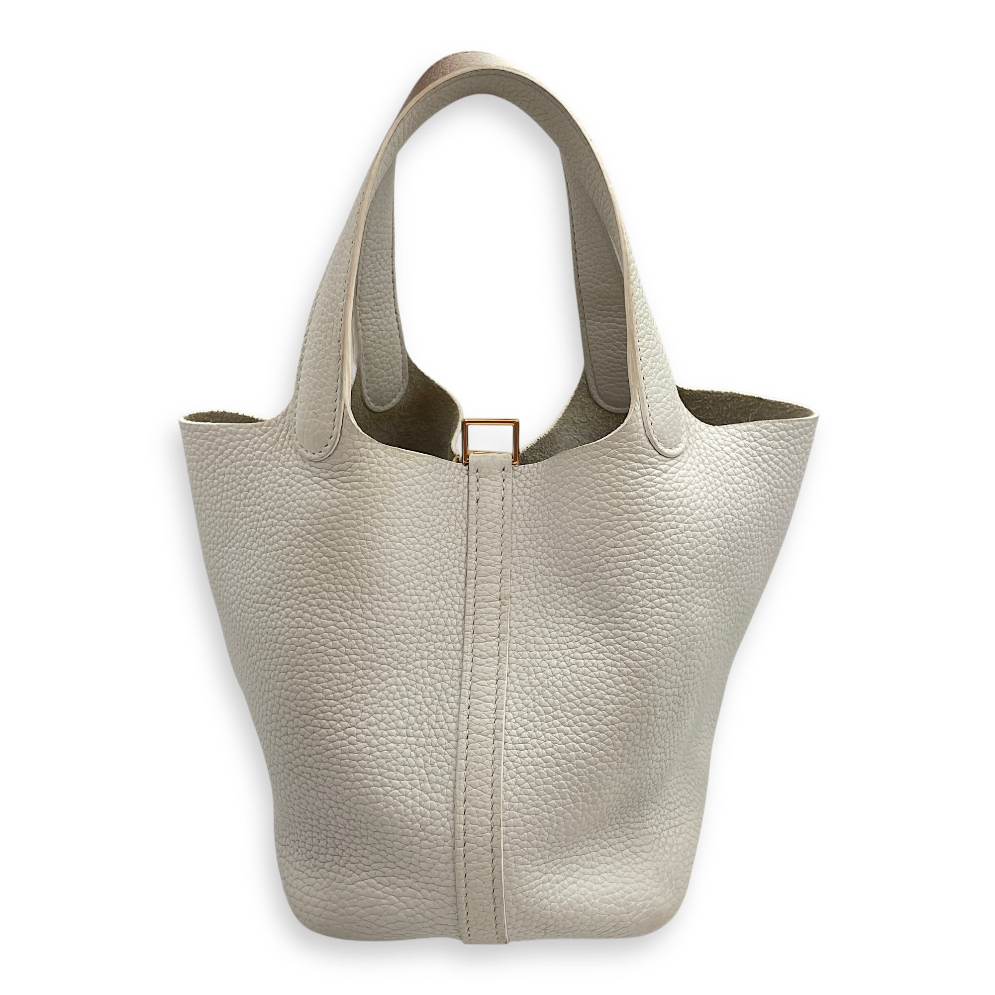Picotin 18 White in Clemence, Gold hardware