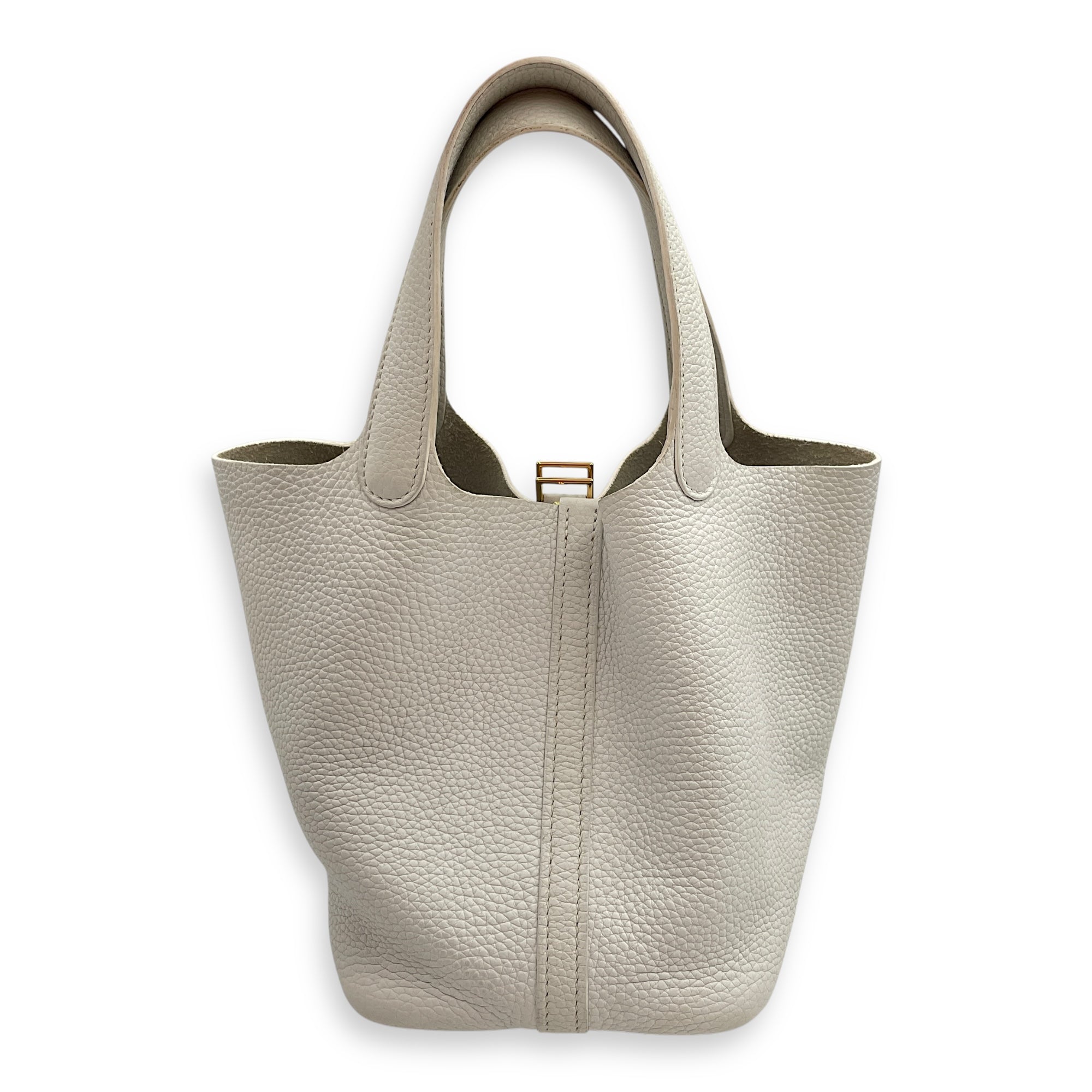 Picotin 18 White in Clemence, Gold hardware