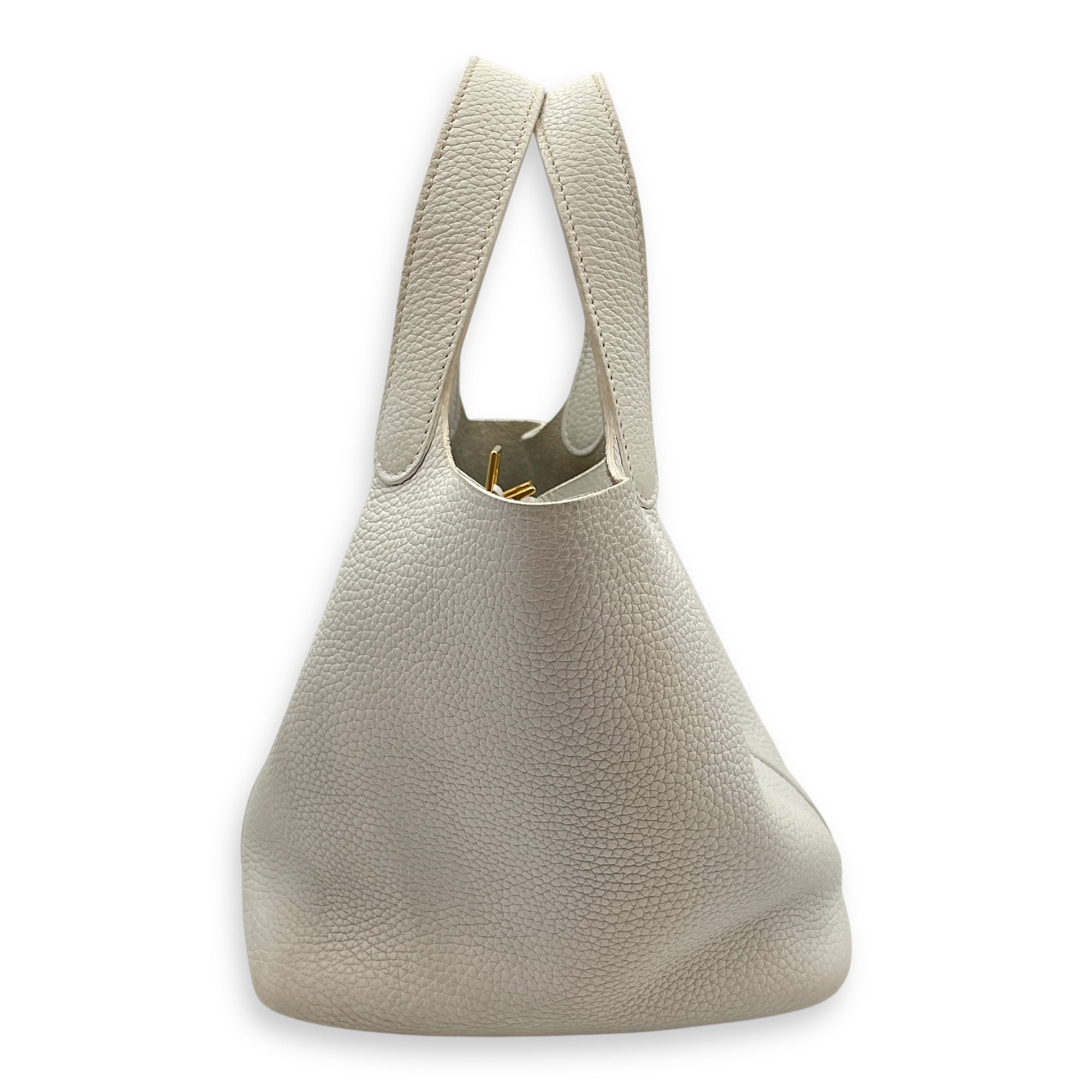 Picotin 18 White in Clemence, Gold hardware