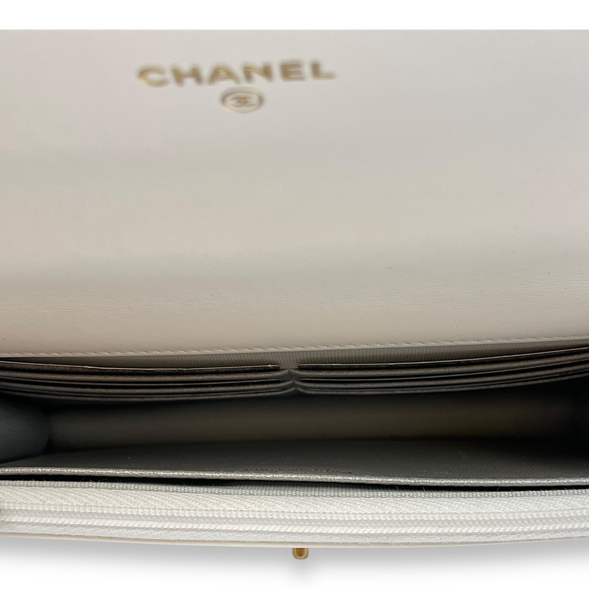 Quilted Rainbow White Top Handle Bag in Lambskin, Gold hardware