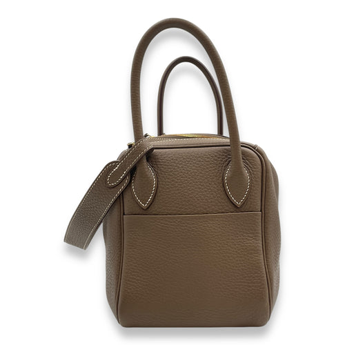 Lindy 26 Etoupe in Clemence, Gold hardware