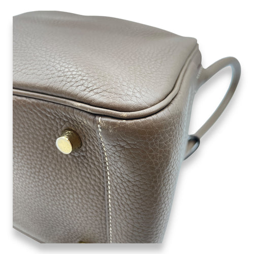 Lindy 26 Etoupe in Clemence, Gold hardware