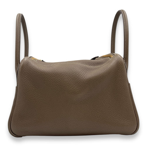 Lindy 26 Etoupe in Clemence, Gold hardware