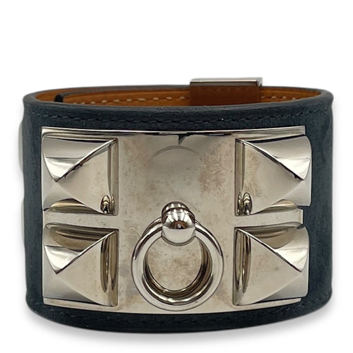 CDC S Grey Bracelet in Suede Leather Palladium hardware
