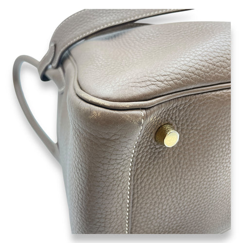 Lindy 26 Etoupe in Clemence, Gold hardware