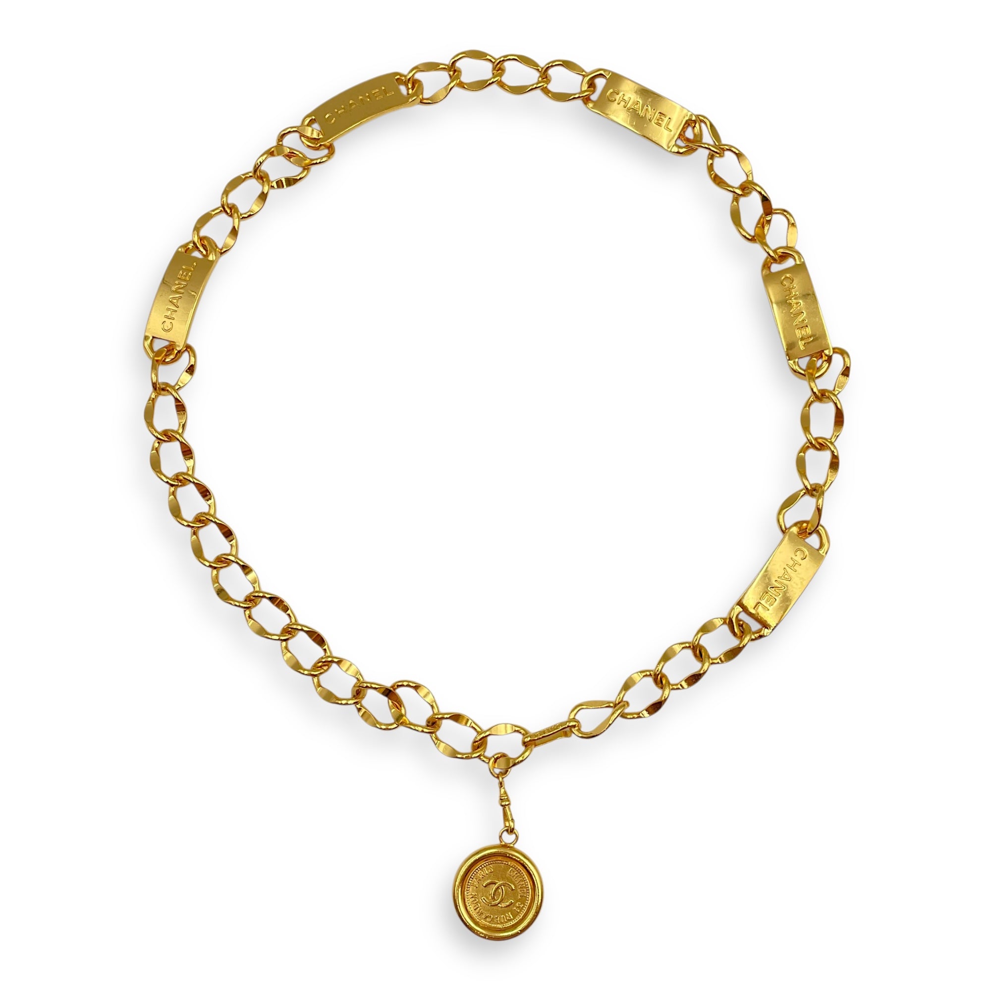 Chain est. 86cm Gold Belt, Gold hardware