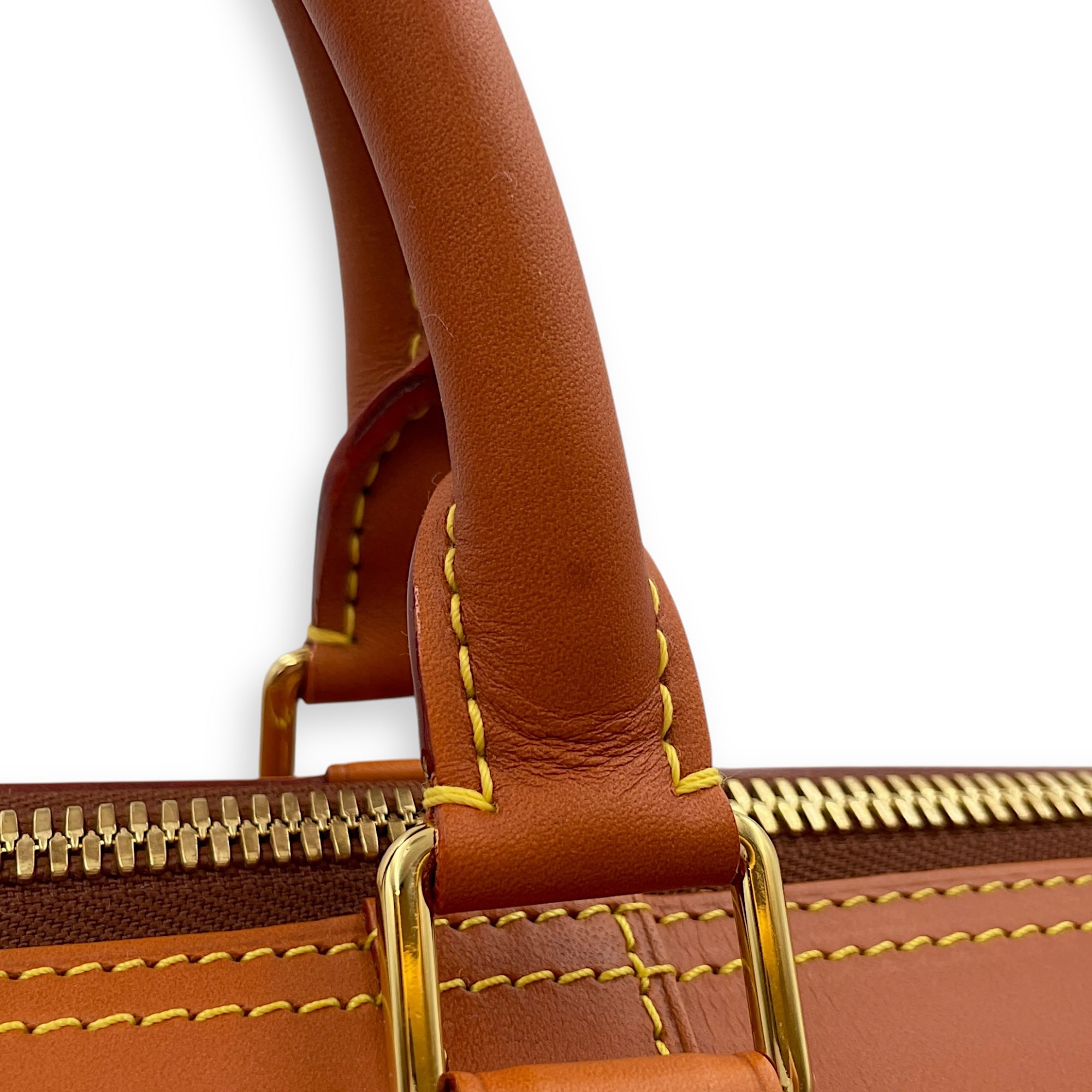 Keepall Bandouliere 45cm Brown Shoulder Bag in Nomad, Gold hardware