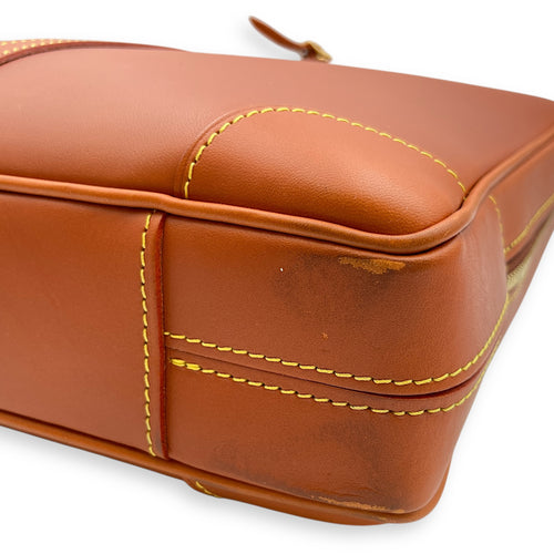 Nomade Porte Doc Voyage 40cm Brown Briefcase, Gold hardware