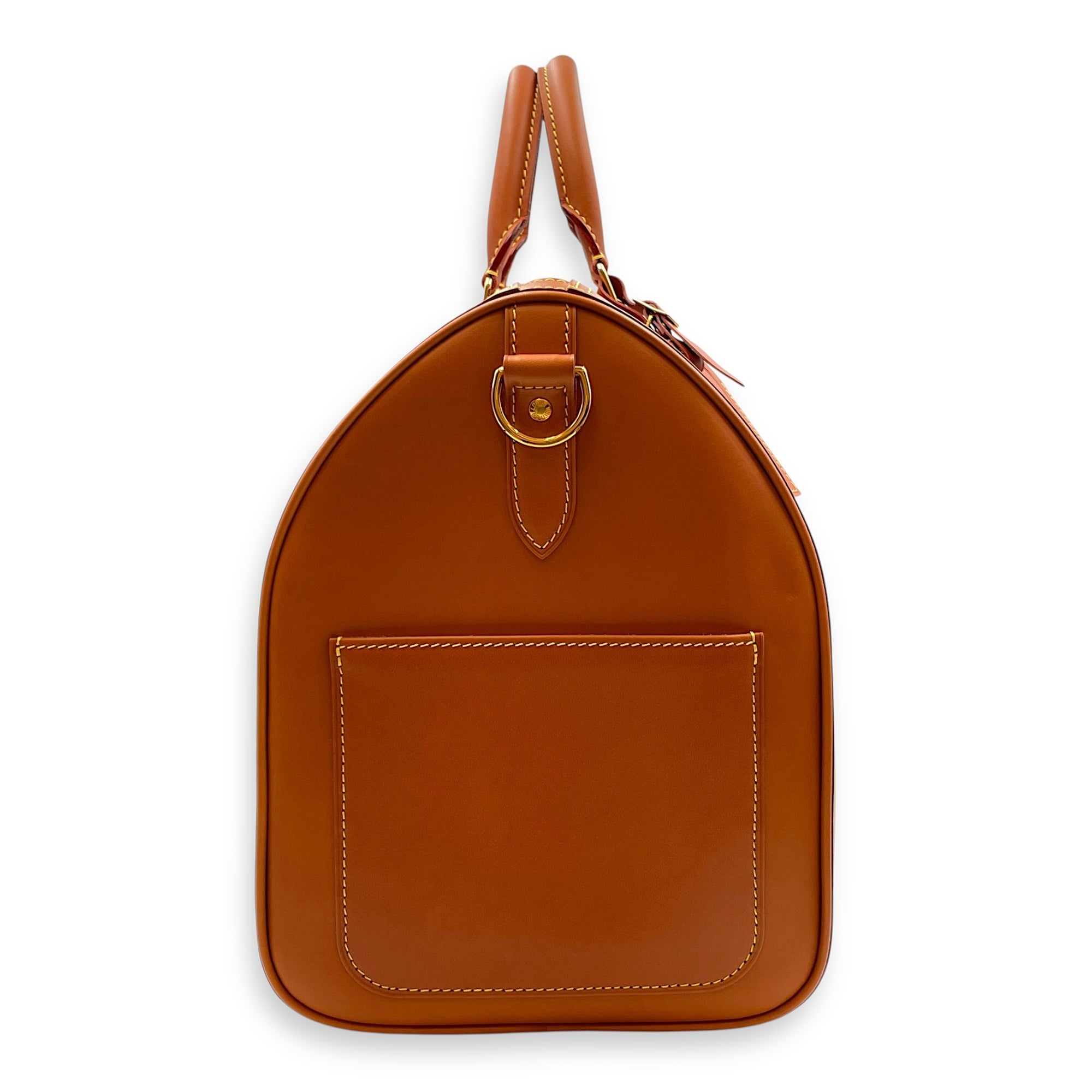 Keepall Bandouliere 45cm Brown Shoulder Bag in Nomad, Gold hardware