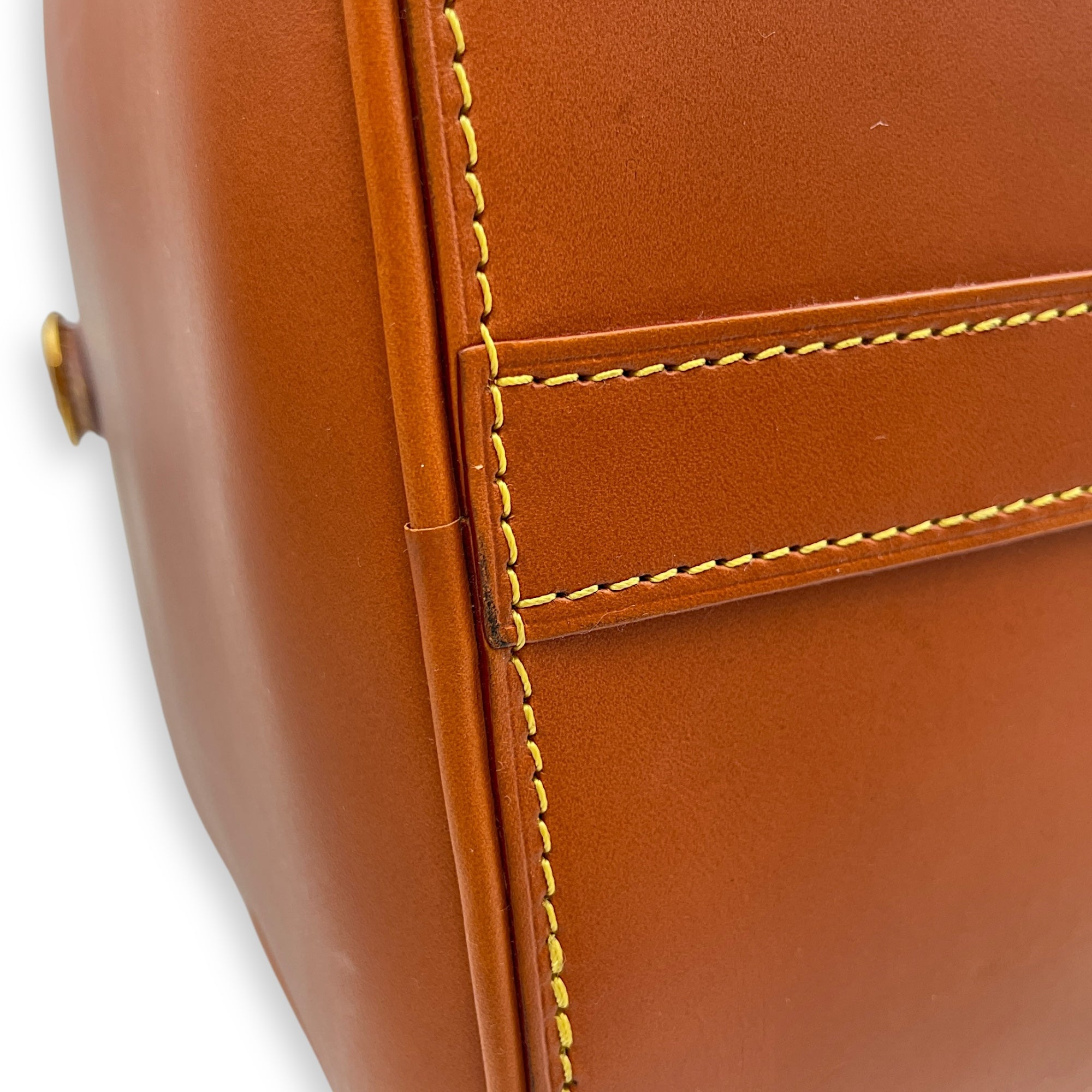 Keepall Bandouliere 45cm Brown Shoulder Bag in Nomad, Gold hardware
