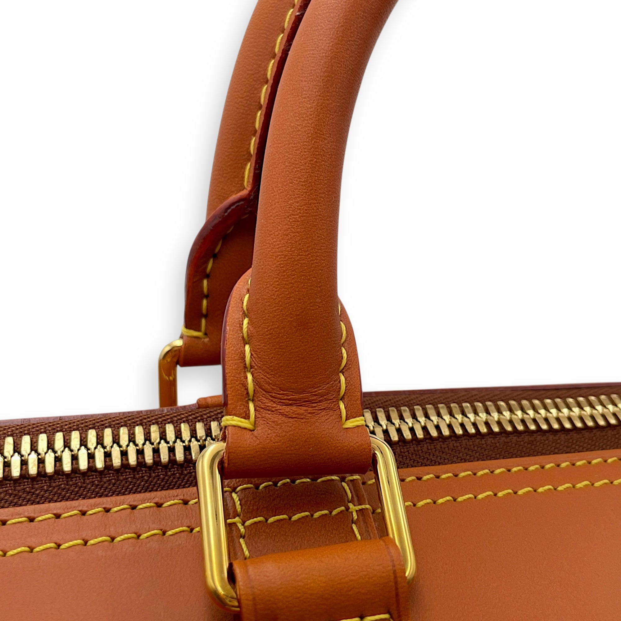 Keepall Bandouliere 45cm Brown Shoulder Bag in Nomad, Gold hardware