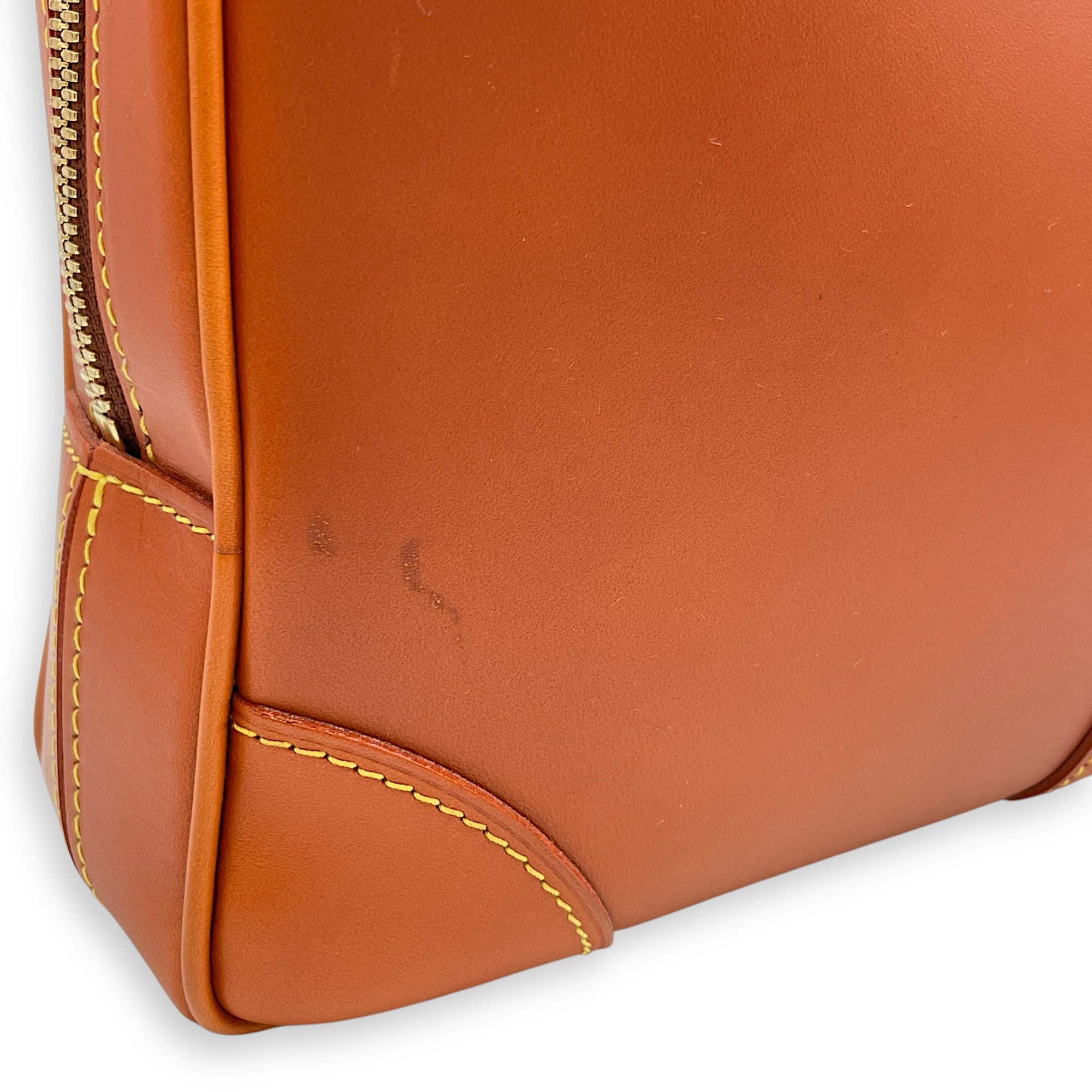 Nomade Porte Doc Voyage 40cm Brown Briefcase, Gold hardware
