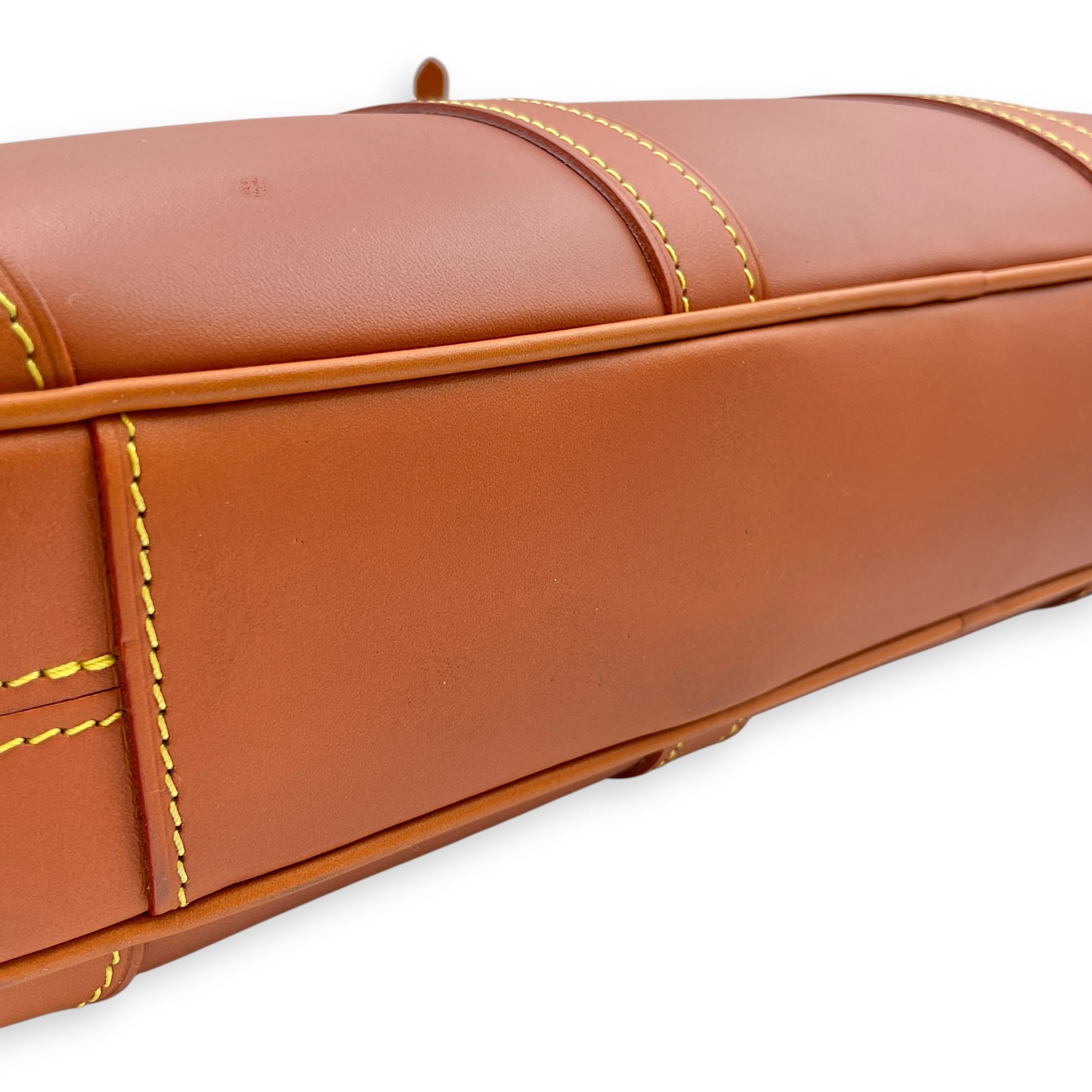 Nomade Porte Doc Voyage 40cm Brown Briefcase, Gold hardware