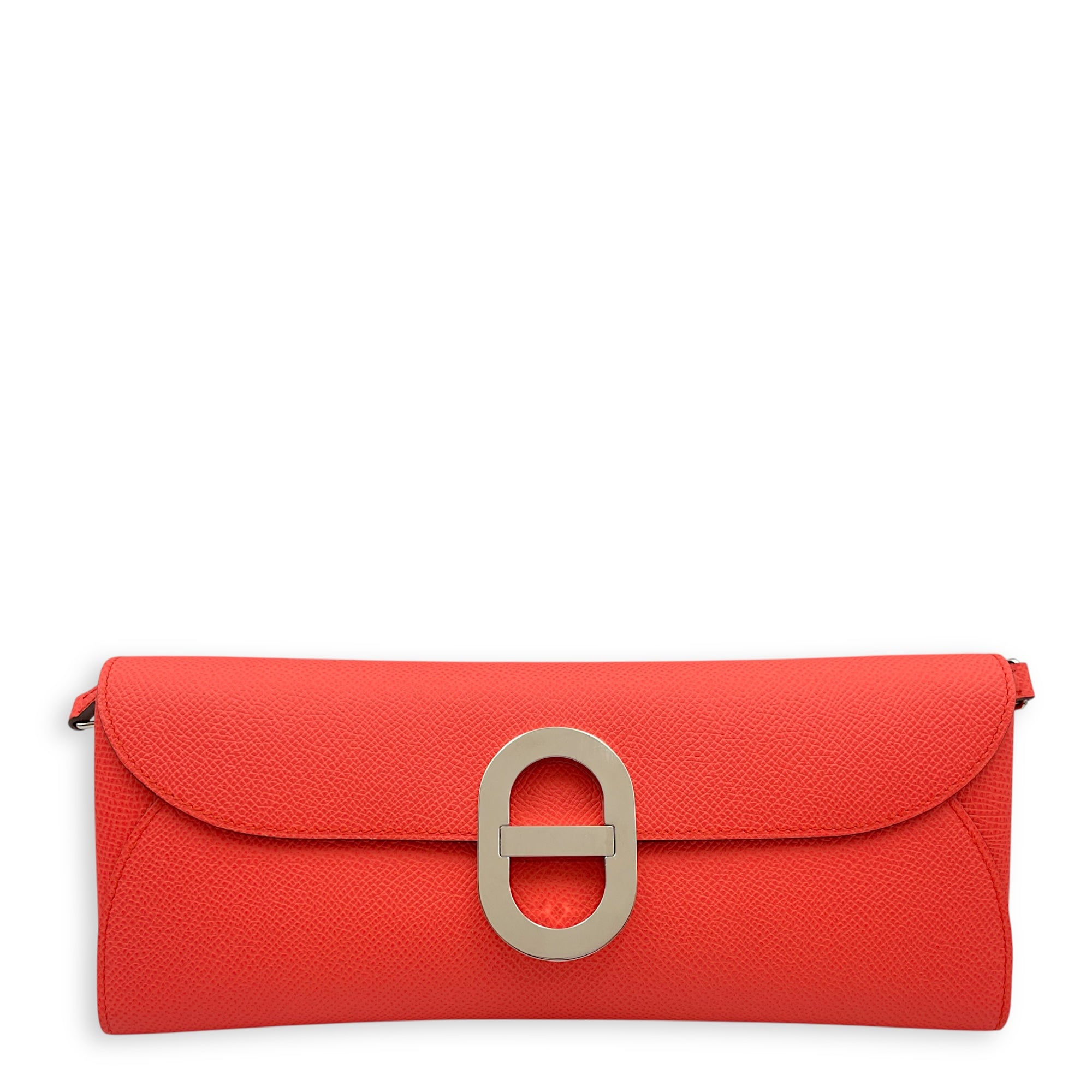 Maillon To Go Rose Texas Crossbody Bag in Epsom, Palladium hardware