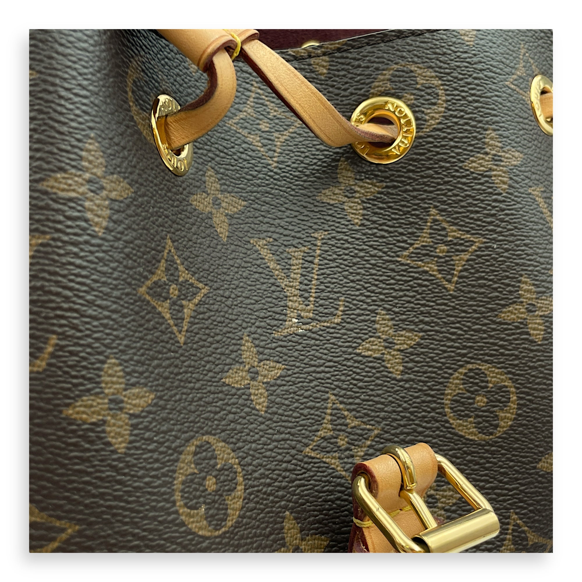 Monogram Montsouris Brown Backpack in Canvas, Gold hardware