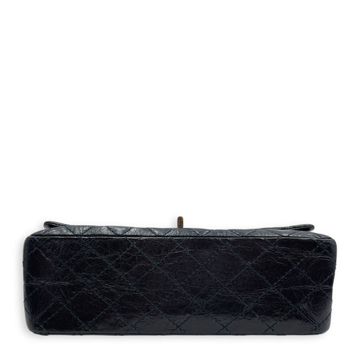 Reissue Others Blue Double Flap Bag in Distressed Leather Ruthenium hardware CL2507-14362 5