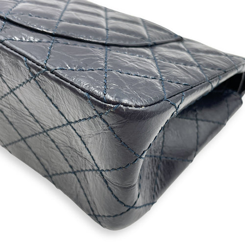 Reissue Others Blue Double Flap Bag in Distressed Leather Ruthenium hardware CL2507-14362 9