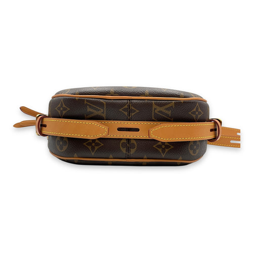 Boite Chapeau Souple Brown Monogram Crossbody Bag in Coated Canvas, Gold hardware