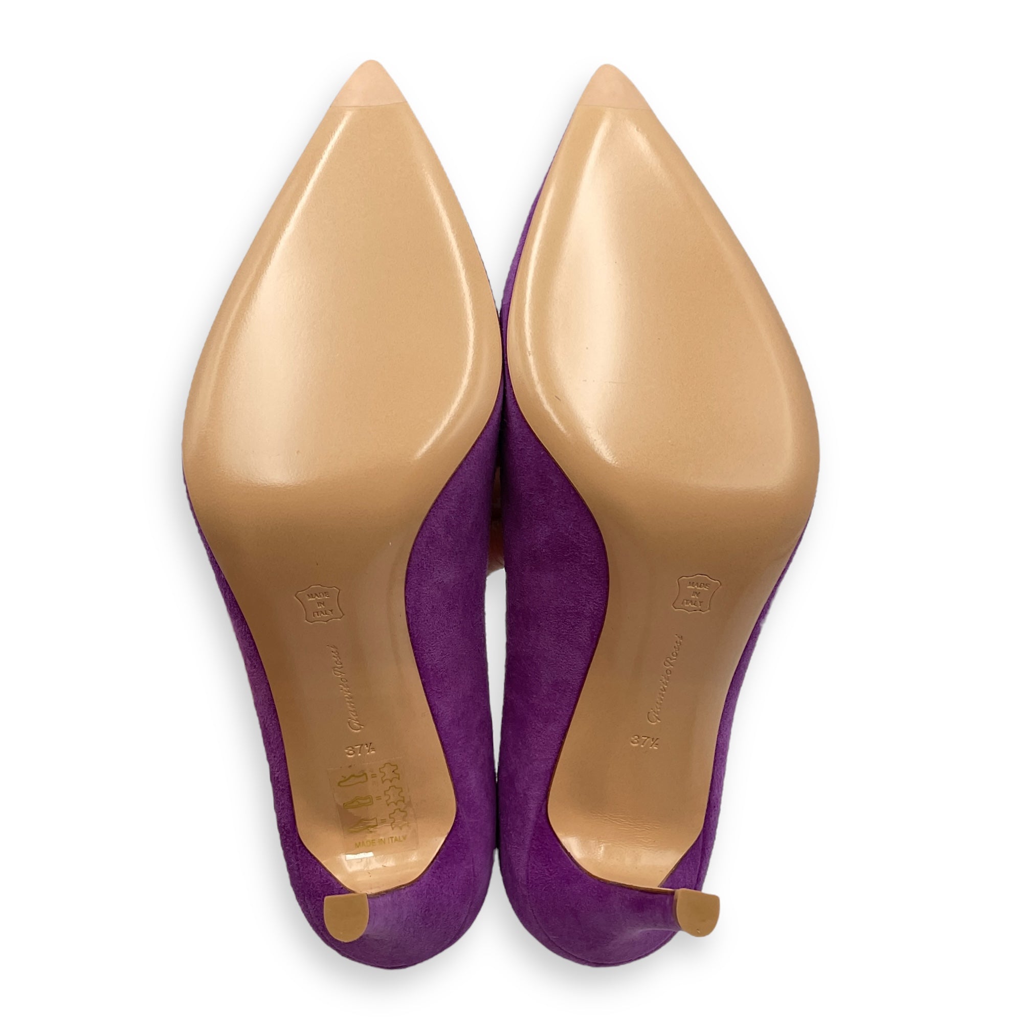 Suede 37.5 Purple Pumps