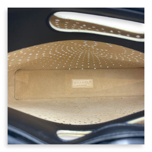CC Perforated Patent Black Clutch