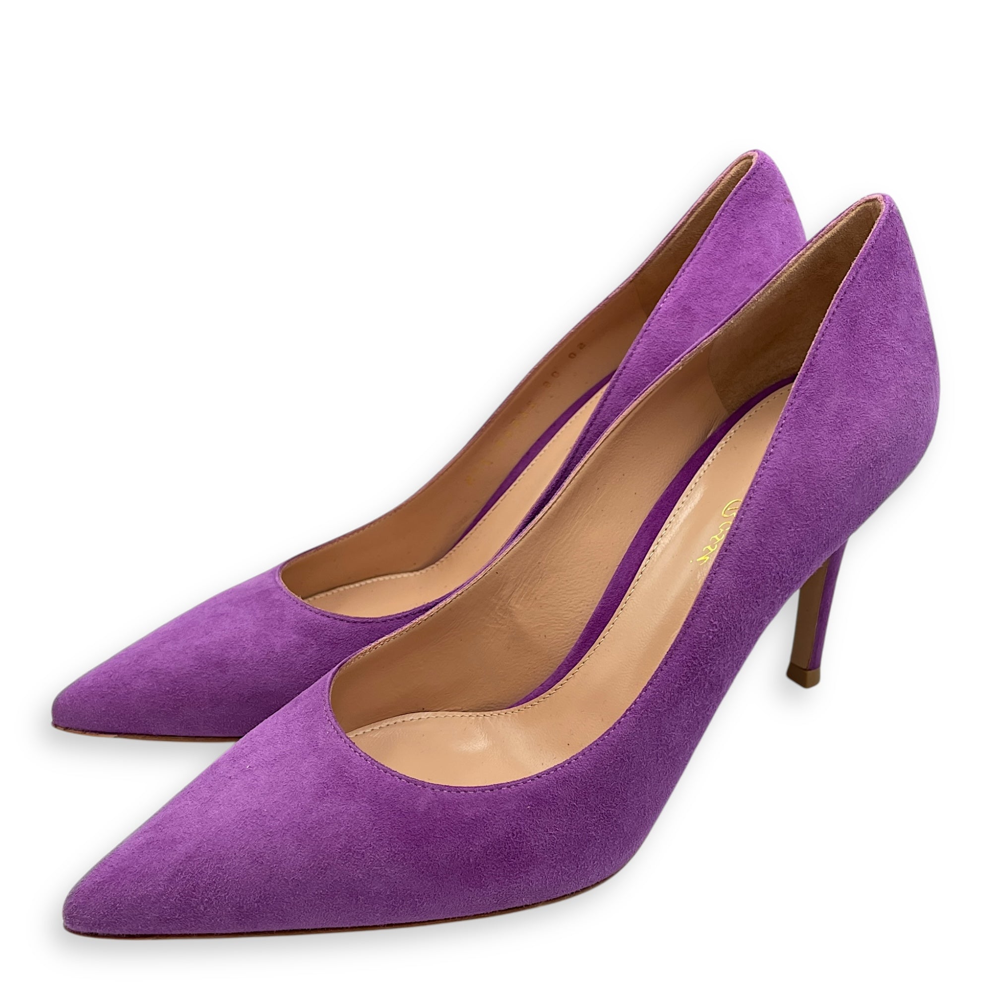 Suede 37.5 Purple Pumps