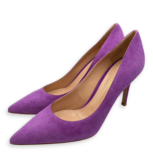 Suede 37.5 Purple Pumps