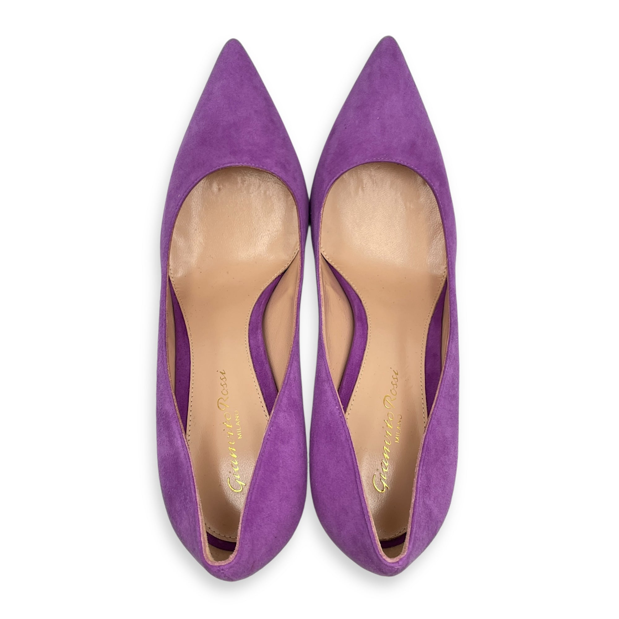 Suede 37.5 Purple Pumps