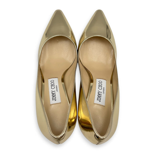 Romy 85 37.5 Metallic Gold Heels