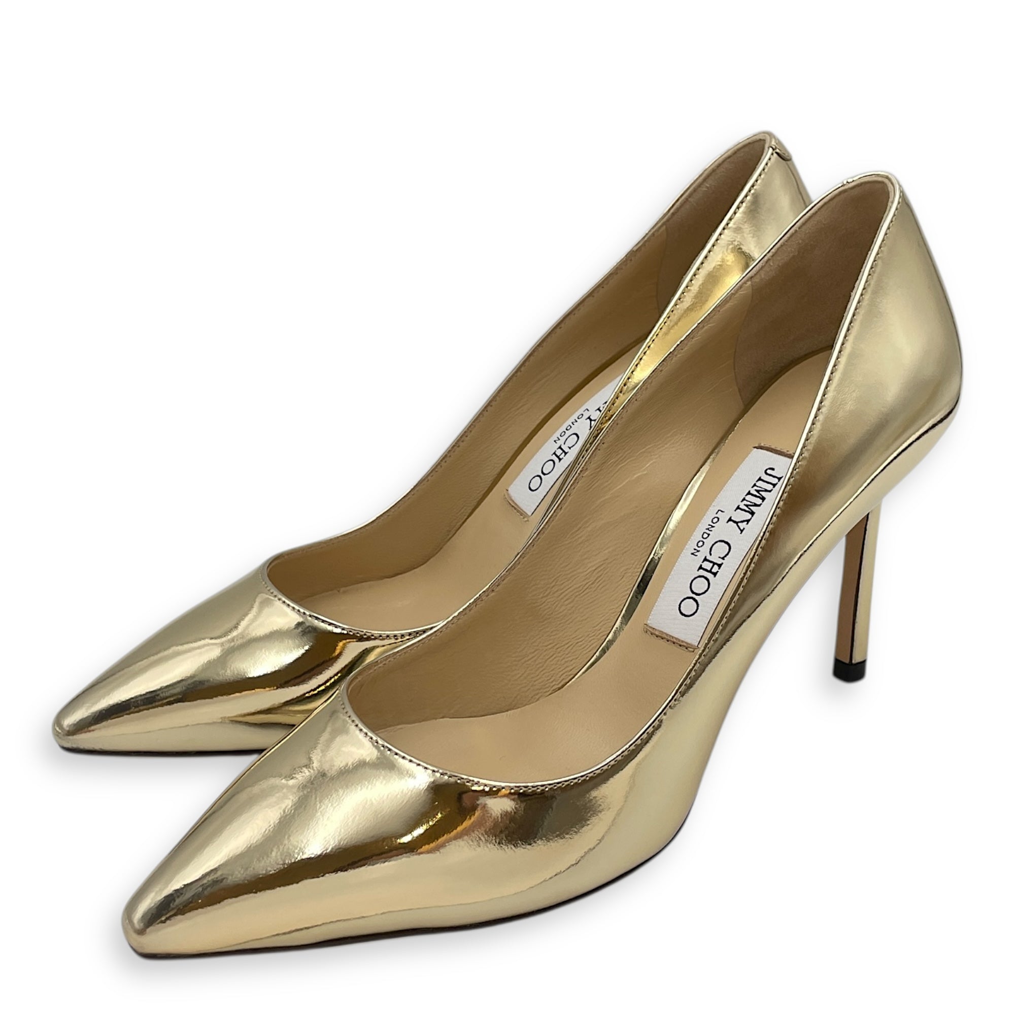 Romy 85 37.5 Metallic Gold Heels