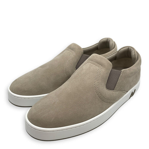 Lucky Slip-on  38.5 Beige Galet  Sneakers in Suede Leather