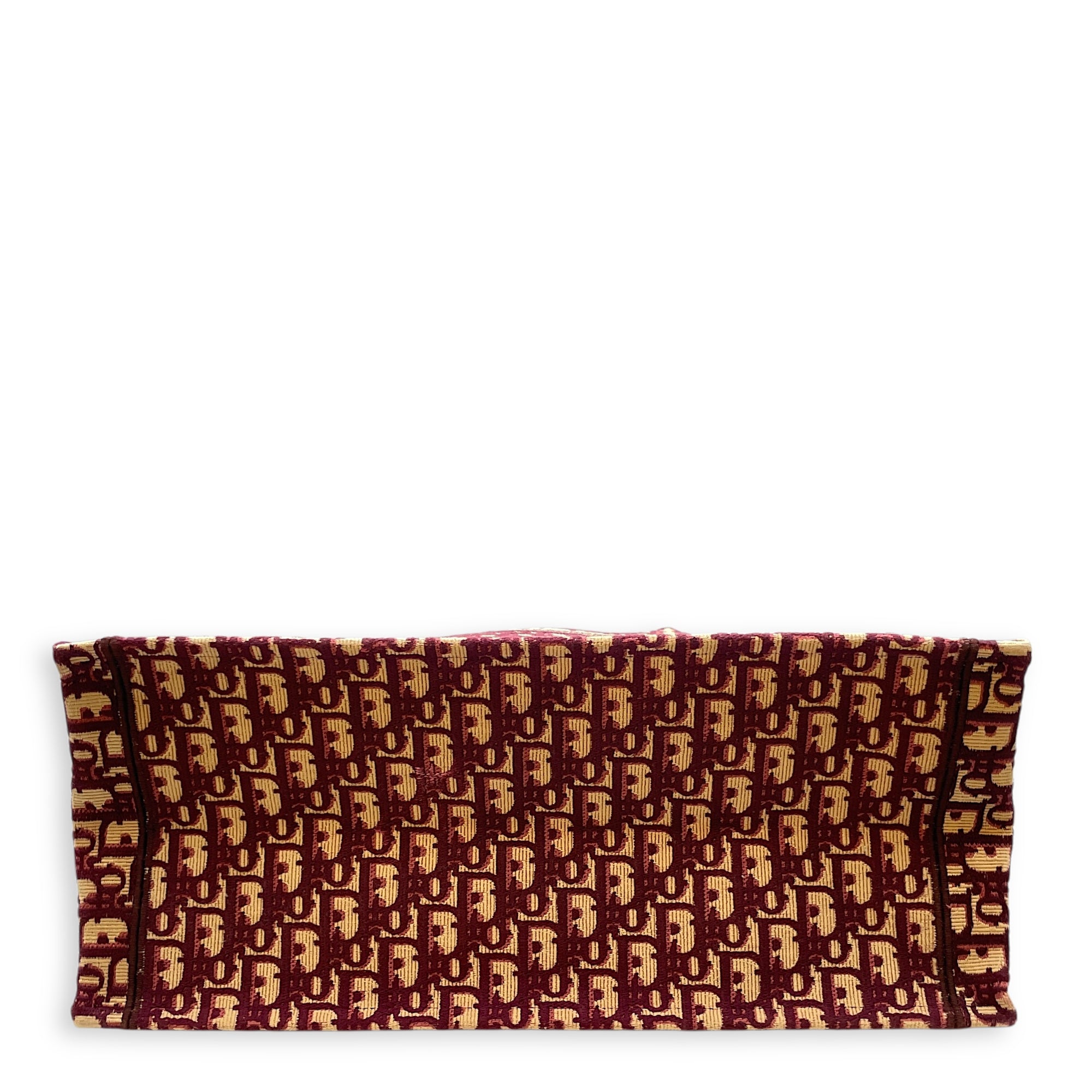 Oblique Jacquard Large Red Book Tote in Canvas