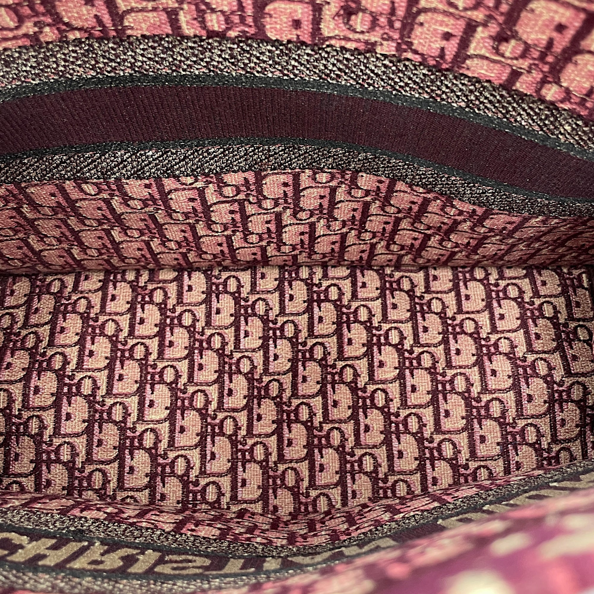 Oblique Jacquard Large Red Book Tote in Canvas