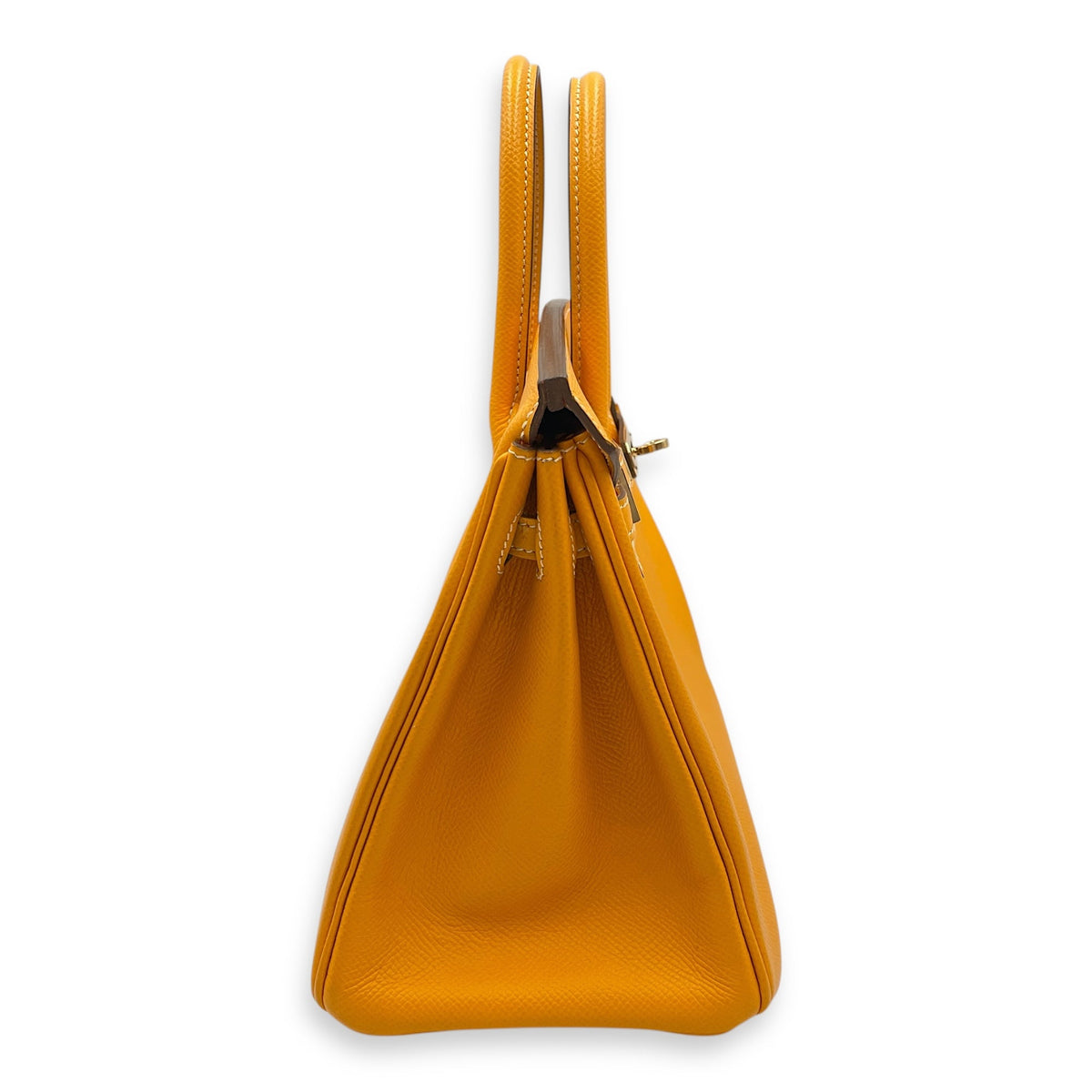 Candy Birkin 25 Jaune d'or/Potiron in Epsom Permabrass hardware