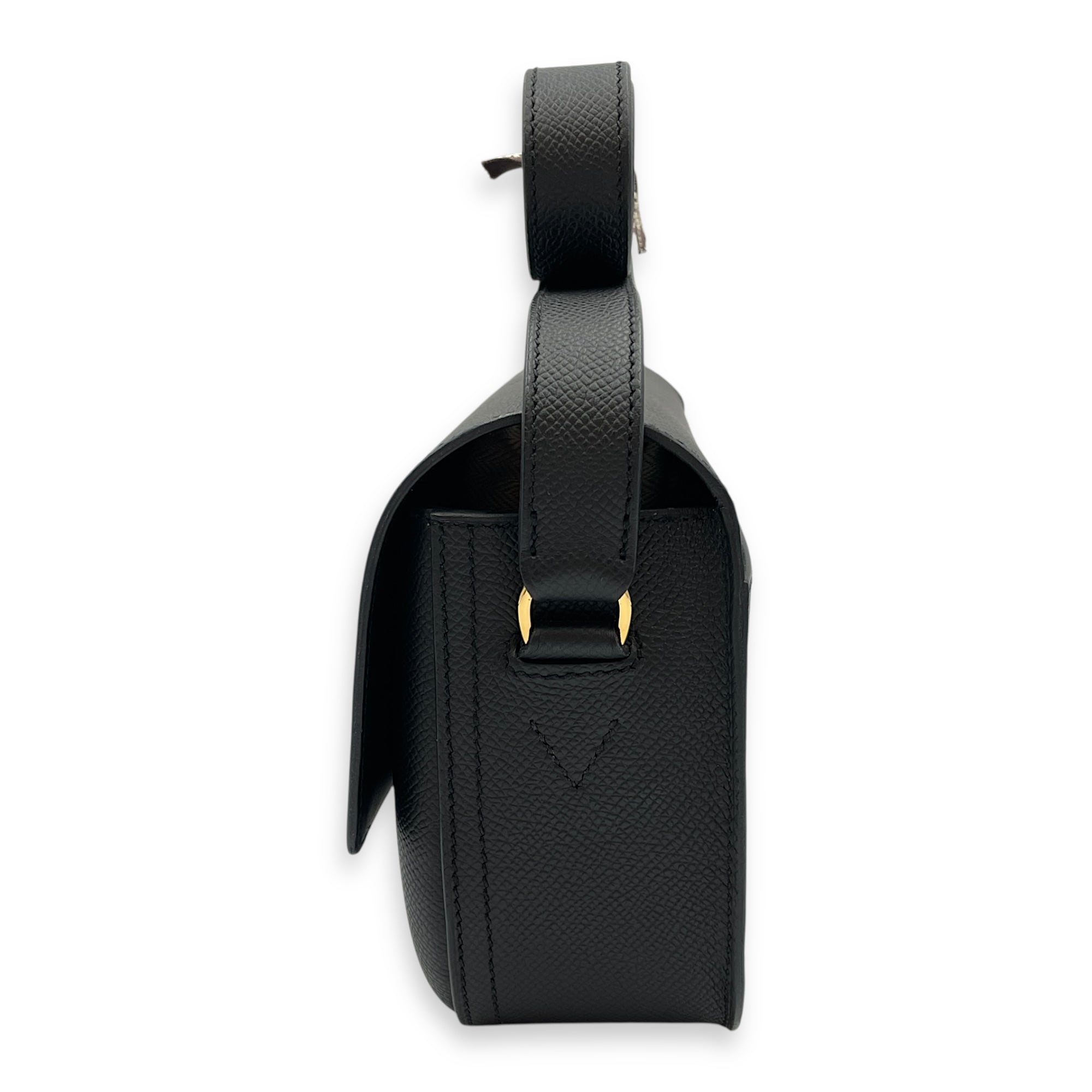 Della Cavalleria Elan Black in Epsom, Gold hardware
