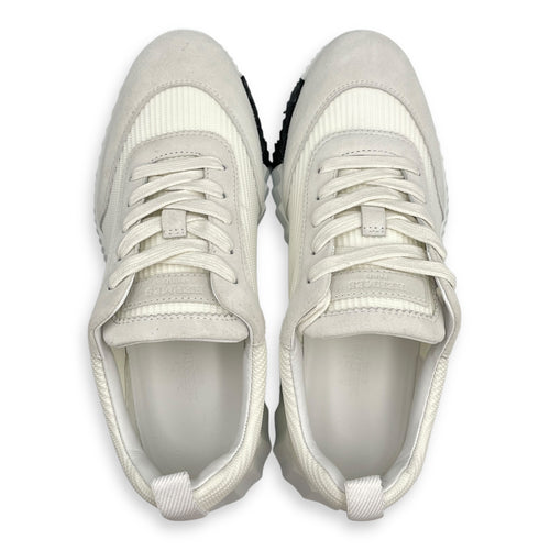 Bouncing 36 White Sneakers in Suede Leather