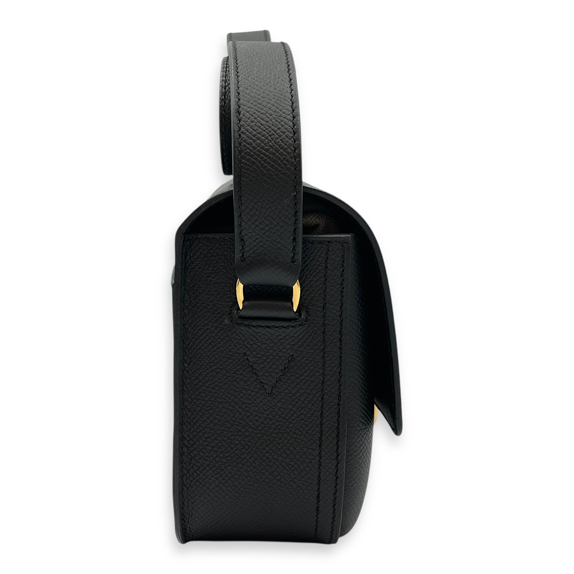 Della Cavalleria Elan Black in Epsom, Gold hardware