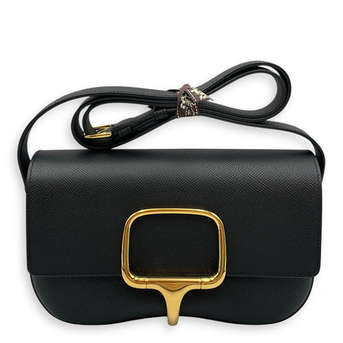 Della Cavalleria Elan Black in Epsom, Gold hardware