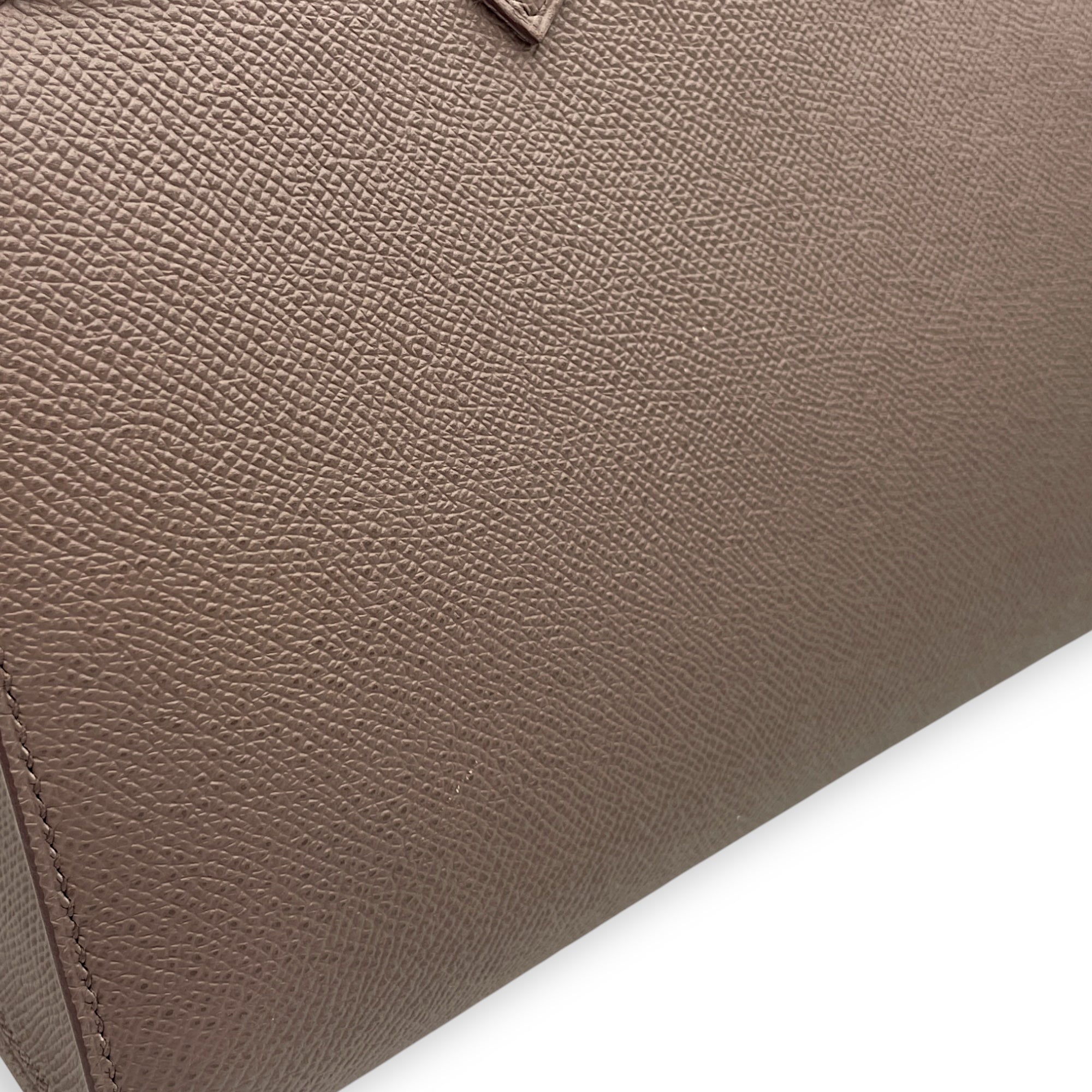 Sellier Birkin 25 Etain in Epsom, Gold hardware