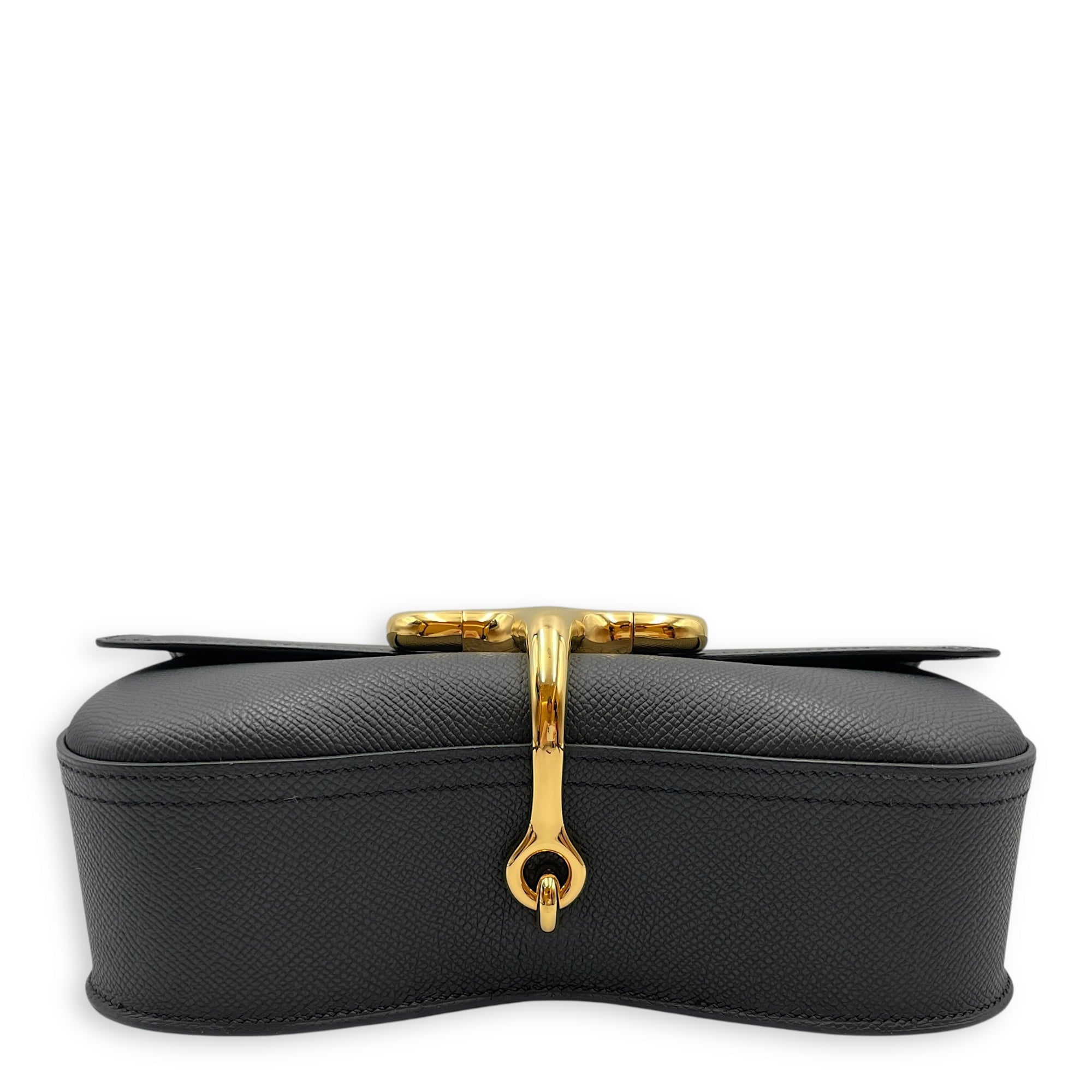 Della Cavalleria Elan Black in Epsom, Gold hardware