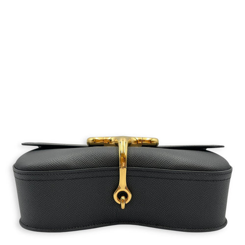 Della Cavalleria Elan Black in Epsom, Gold hardware