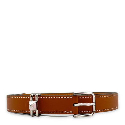 Mini Clou 20 Belt. Sz: 90 Gold/Mauve Pale Belt in Swift Palladium hardware