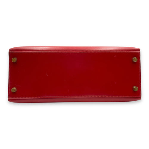 Sellier Kelly 28 Rouge Vif in Box, Gold hardware